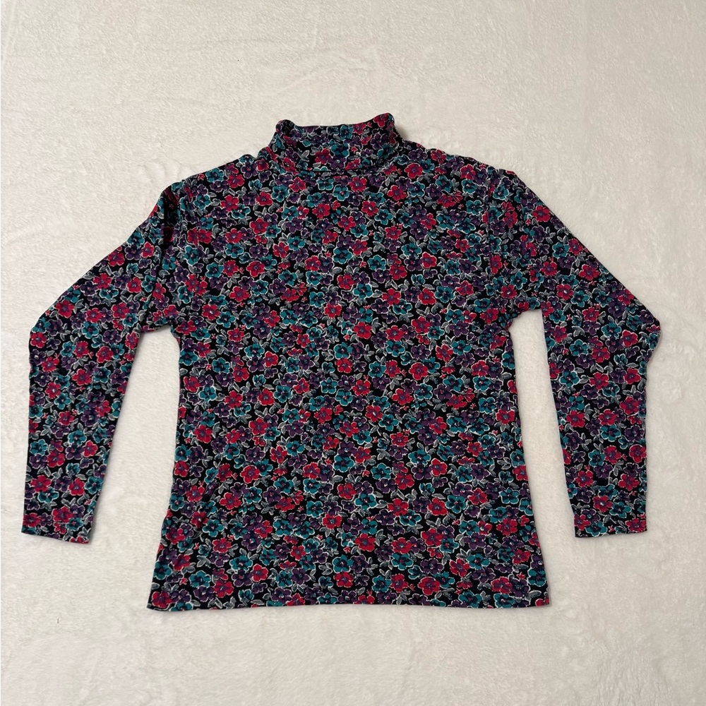 L.L. Bean Floral Long Sleeve Shirt